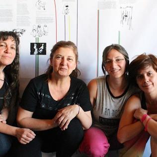 Tejedoras en el proyecto Quipucamayoc