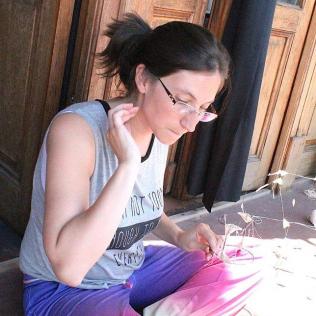 Tejedoras en el proyecto Quipucamayoc